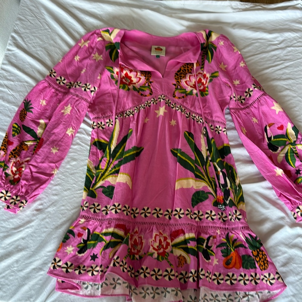 Farm Rio - long sleeve dress size Small